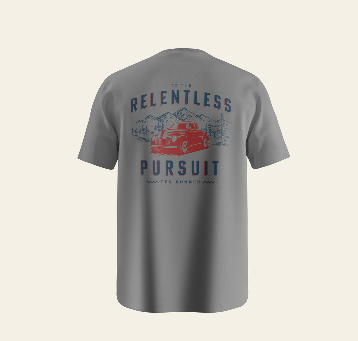 Ten Runner Tee – Grey