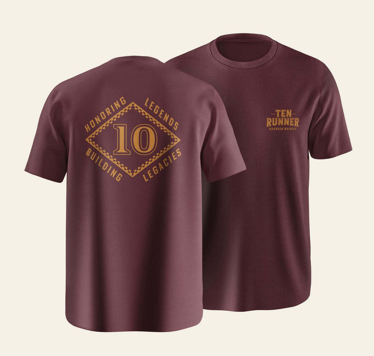 Ten Runner Tee – Red