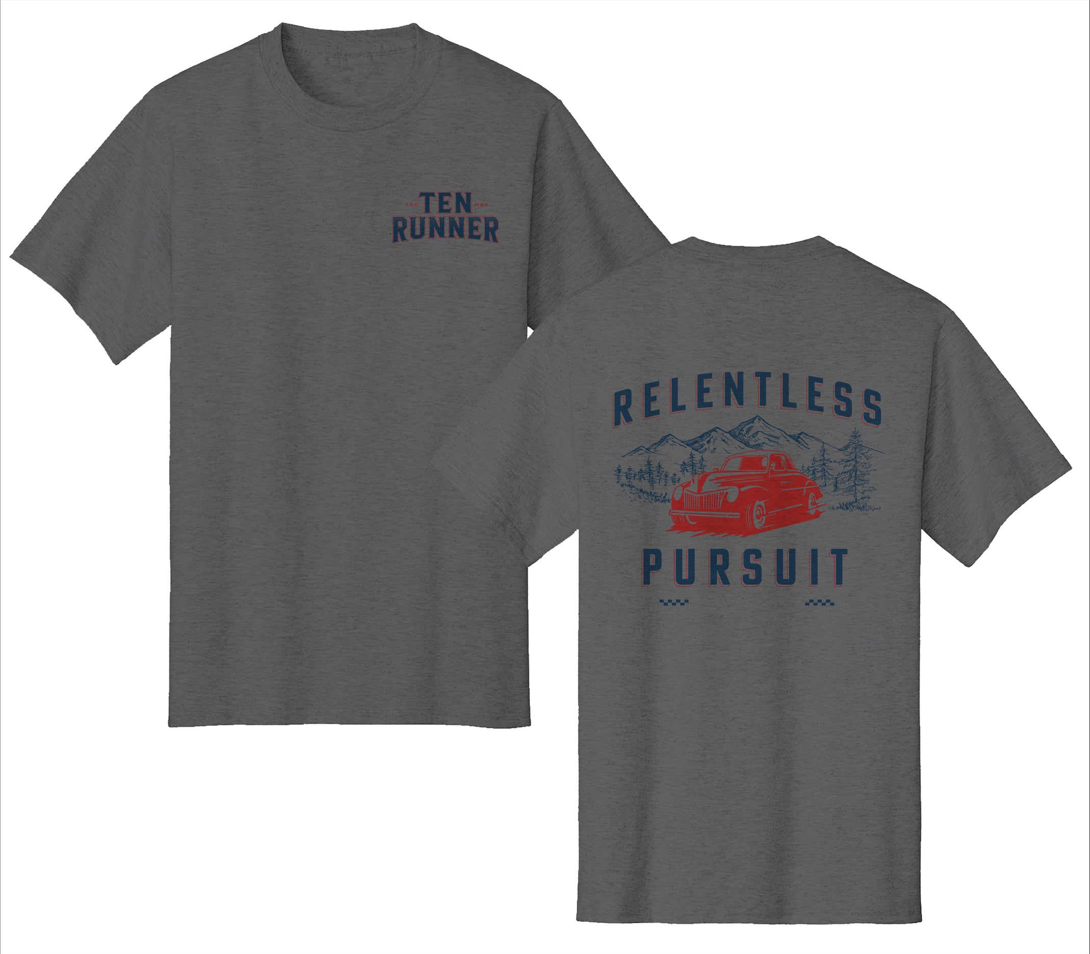 Ten Runner Tee – Grey